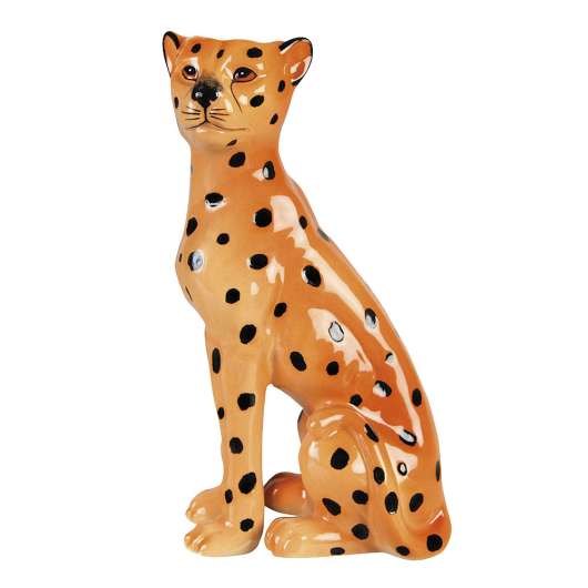 & klevering - Leopard Ljusstake 18 cm Keramik