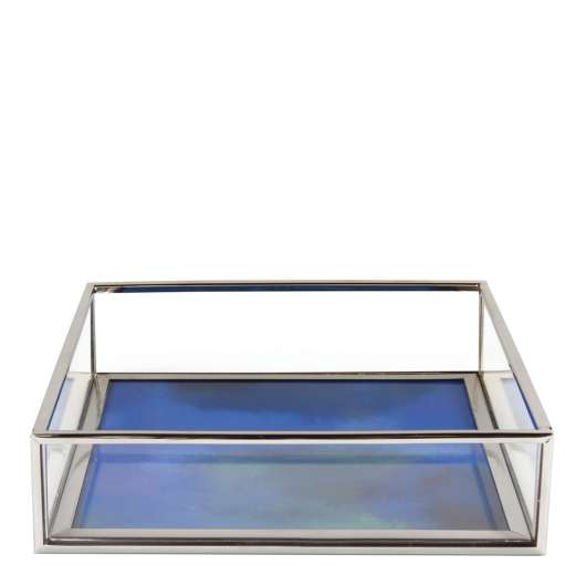 & klevering - Treasure Fat Spegel Square 16x16 cm Blå