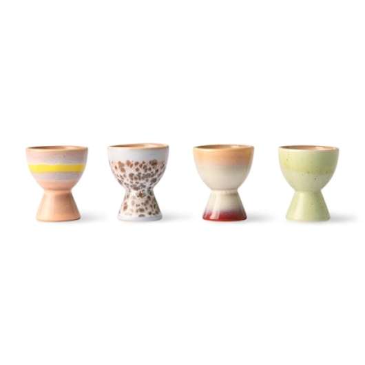 70s ceramics: egg cups (set of 4)