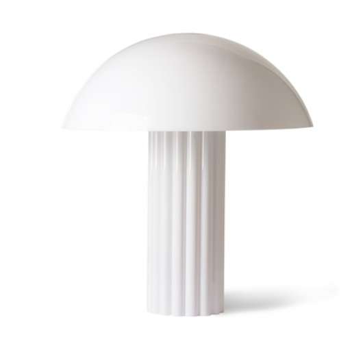 acrylic cupola table lamp white