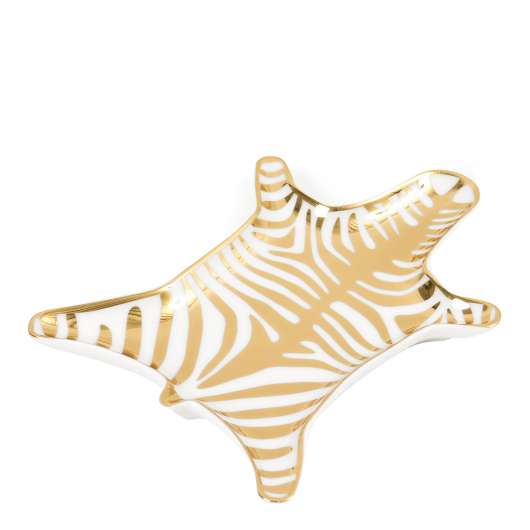 Animalia Fat Zebra 15x10 cm Guld/Vit