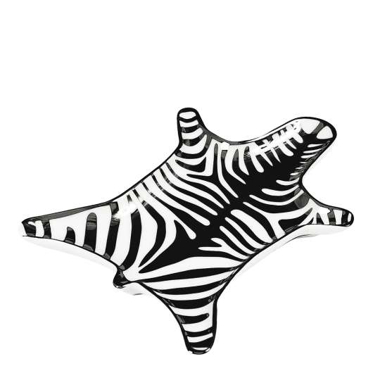 Animalia Fat Zebra 15x10 cm Svart/Vit