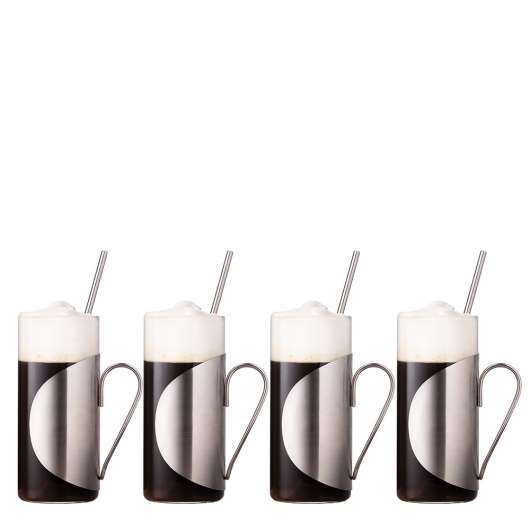 Bar Irish Coffeeglas 30 cl med sugrör 4-pack