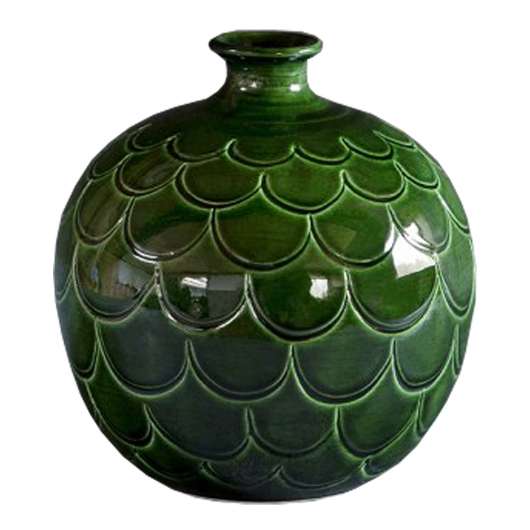 Bergs Potter - Misty Vas rund 25 cm Grön emerald