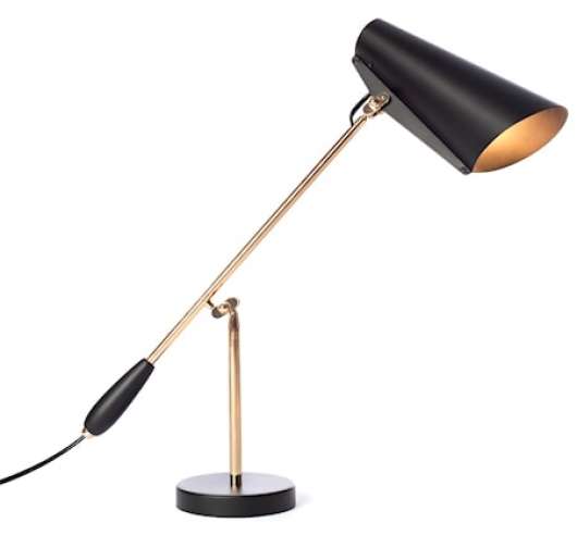 Birdy bordslampa - Brass/black