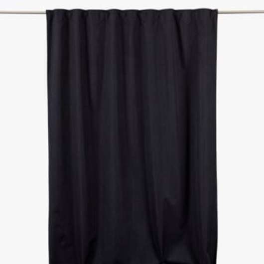 Blackout 135x240cm Curtain with m, Black mörkläggningsgardin svart