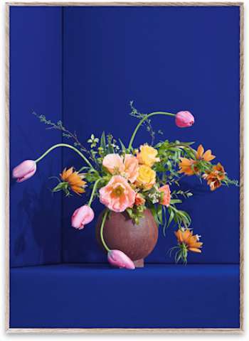 Blomst 01 / Blue Poster 30x40 cm