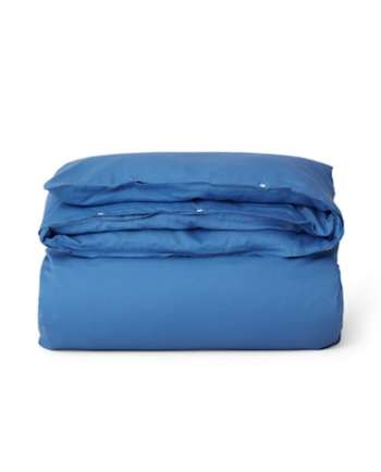 Blue Washed Påslakan 150x210 cm Bomullssatin Blå