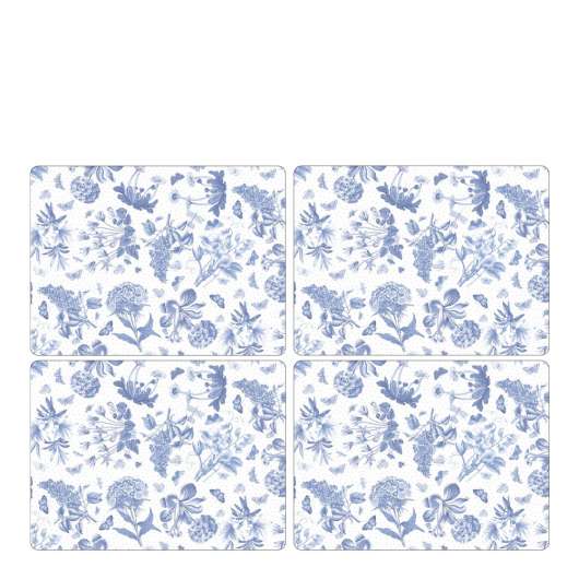 Botanic Blue Tablett 30x40 cm 4-pack