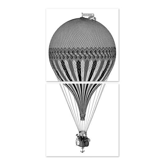 Boubouki - Kakeldekor Luftballong 15x15 cm 2-pack Transparent
