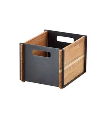 BOX Teak förvaringsbox teak/grå, Cane-line