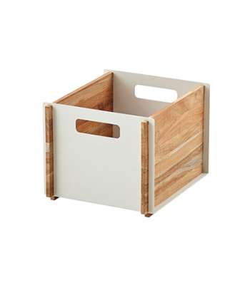 BOX Teak förvaringsbox teak/vit, Cane-line