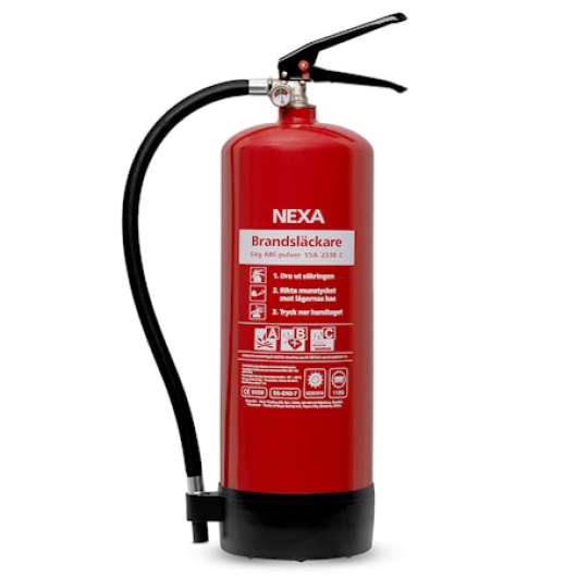 Brandsläckare Röd 6kg 55A