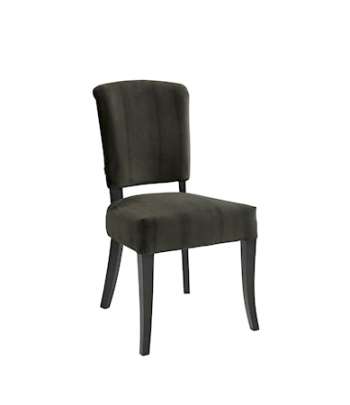CARERA dining chair velvet darkbrown