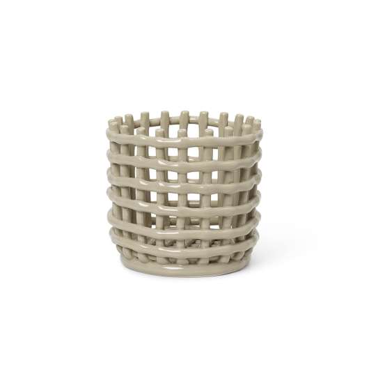 Ceramic Basket - Small - Cashmere Ferm Living