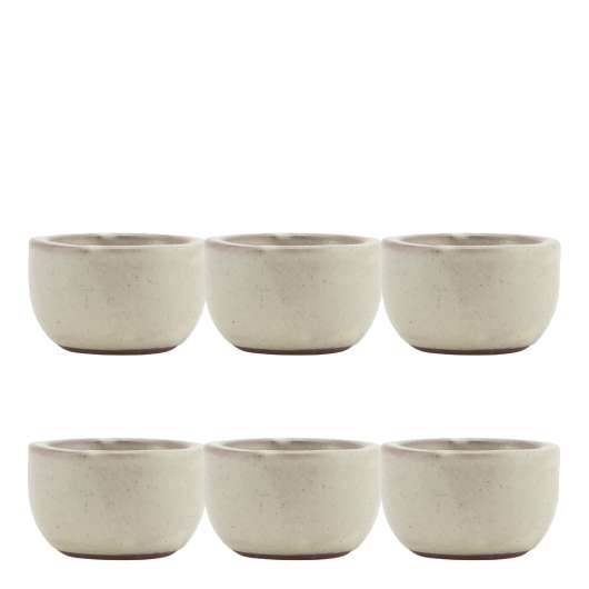 Ceramic Skål/Äggkopp 6-pack Sand