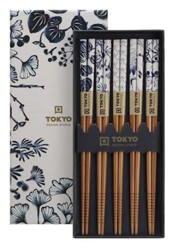 Chopstick Set/5 Giftbox Flora Japonica