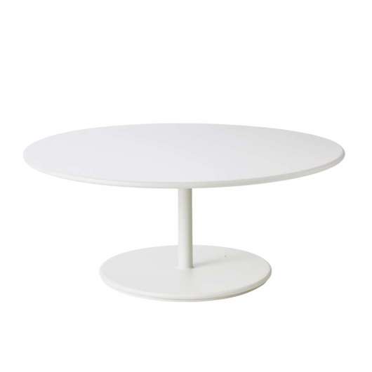 Coffee table GO Ø 110 cm vitlack