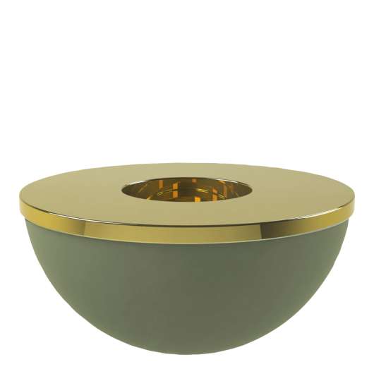 Cooee - Light Bowl Ljushållare/skål 10 cm Grön/Mässing
