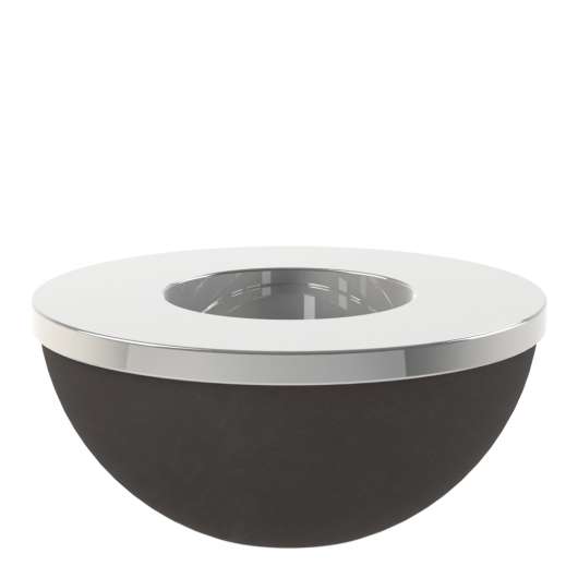 Cooee - Light Bowl Ljushållare/skål 8 cm Svart/Silver