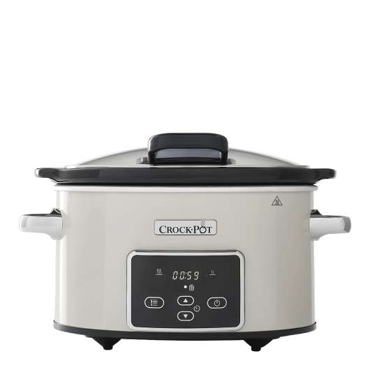 Crock-Pot - Crock-pot Slow Cooker med timer 3,5 L Off-white