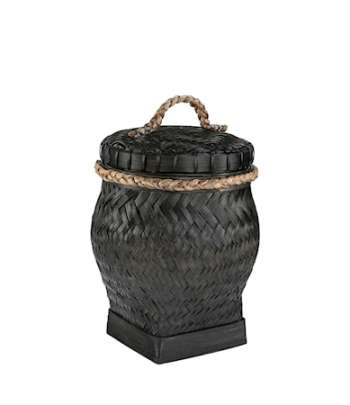 DAVAO Snake basket S black