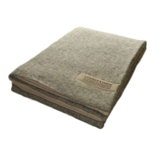 Double blanket wool/linen filt