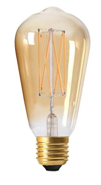 Elect LED 3-Step dim Edison Gold 64mm