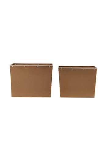Förvaringslådor 2st Box 2 34x40 cm - Natur/Brun