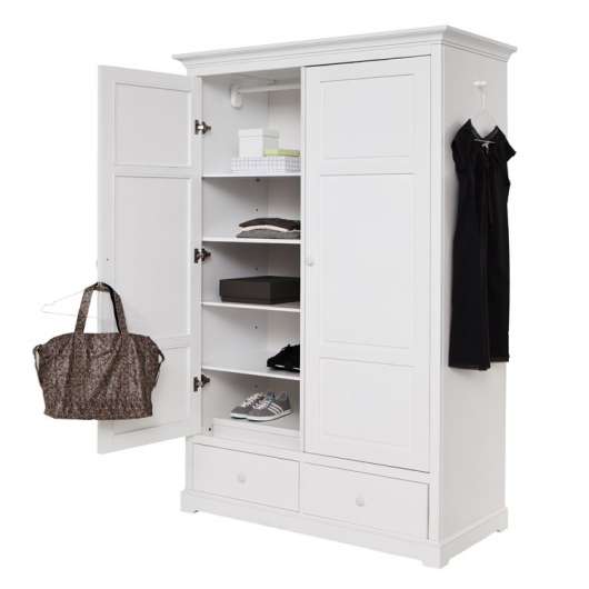 Garderob med två dörrar H195 cm, Oliver Furniture