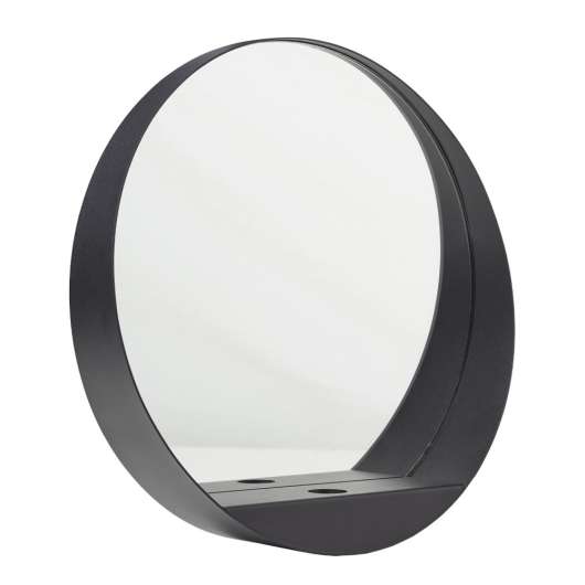 Gejst - Glim Ljusstake Spegel Rund 65 cm Svart