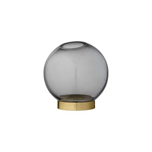 Globe Vas Ø10cm Svart glas