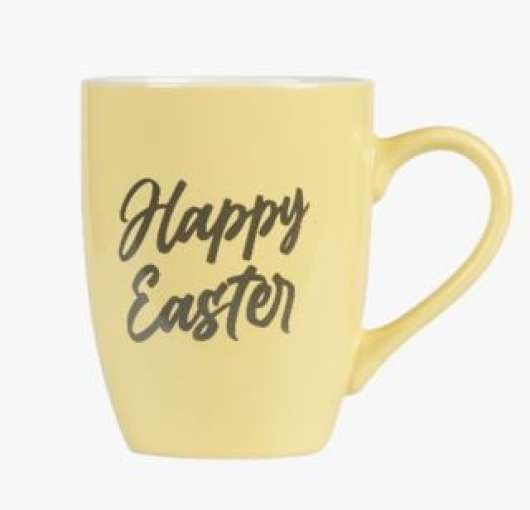 Happy Easter mugg gul