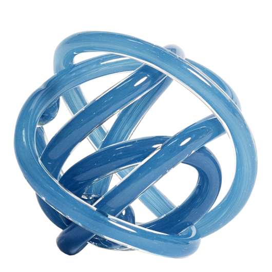 Hay - Glasskulptur Knot No 2 M  Blur Steel