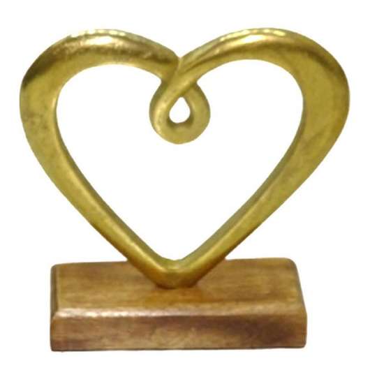 Hedy Skulptur Hjärta 16 cm Guld