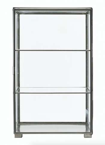 Kabinett Glas/stål 56,6x35x35 cm