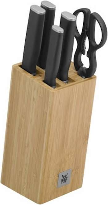 Kineo Knivblock 4 knives och 1 sax