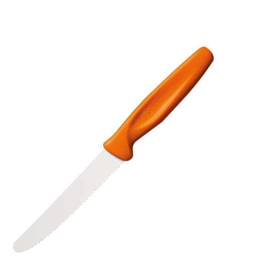 Kitchen Knife Allkniv tandad 10 cm Orange