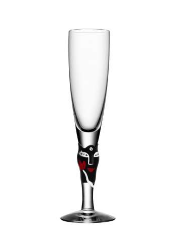 Kosta Boda - Open Minds Champagneglas 20 cl Svart
