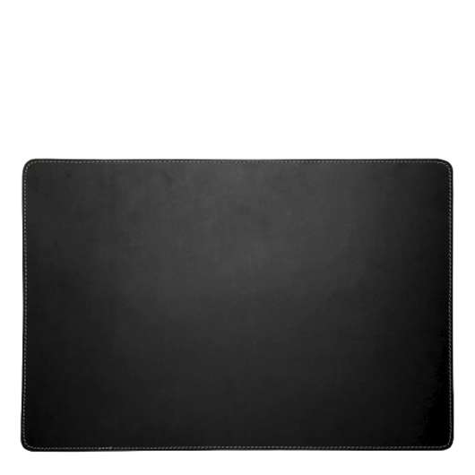 Leather Tablett Rektangulär 34x47 cm Svart