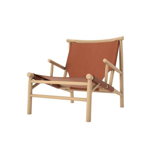 Lounge stol Samurai Chair - Cognac läder