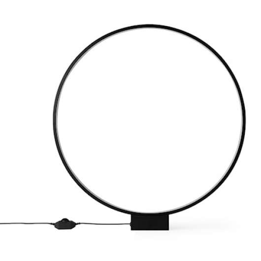 luminous circle table lamp black