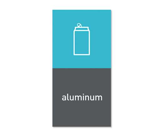 Magnetetikett till Soptunna Aluminum