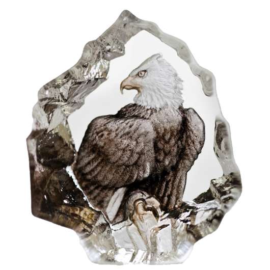 Målerås Glasbruk - Wildlife Örn miniatyr