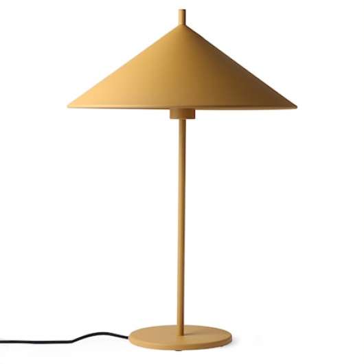 metal triangle table lamp L matt ochre