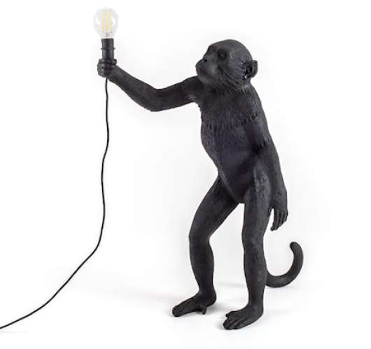 Monkey Lamp Outdoor Standing Svart