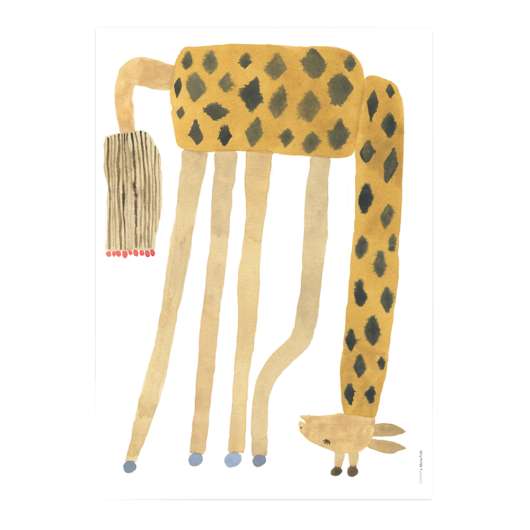 Oyoy - Affisch 70x50 cm Giraff upp och ner