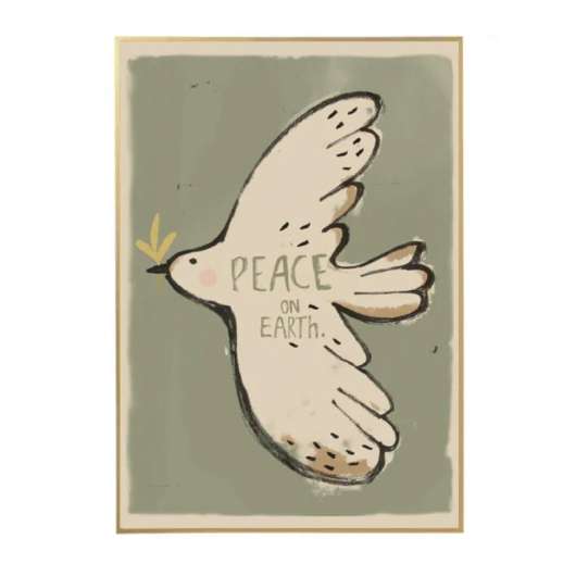 Poster peace on earth fredsduva studio loco