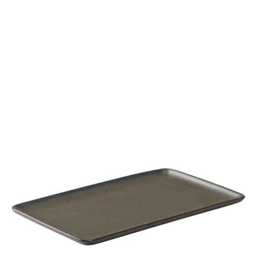 Raw Tallrik rektangulär 23,5x15 cm Brun Metallic