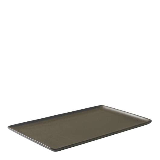 Raw Tallrik rektangulär 31,5x20 cm Brun Metallic